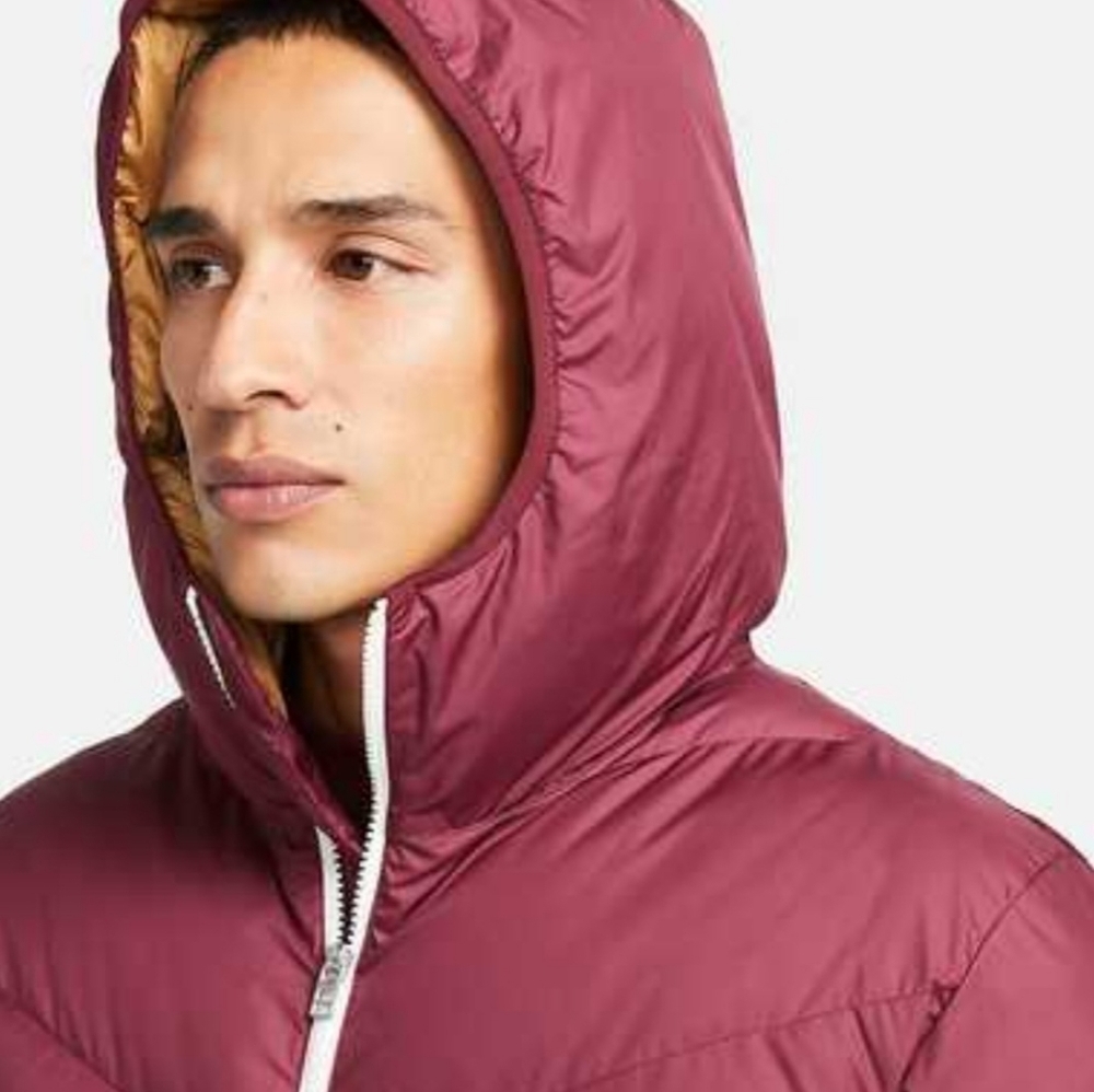Nike puffer windrunner storm fit color block hooded sportswear jacket - Picture 4 of 15